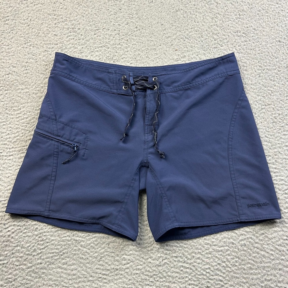 Patagonia Meridian Board Shorts Womens 6 Navy Lace Up Swim Tech Cargo